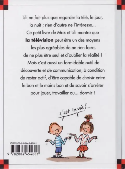 Verso de l'album Ainsi va la vie Tome 46 Lili regarde trop la télé