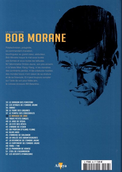 Verso de l'album Bob Morane La collection - Altaya Tome 38 Le masque de jade