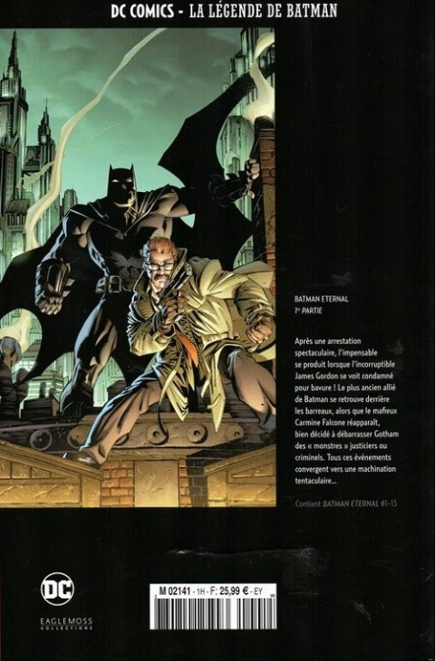 Verso de l'album DC Comics - La Légende de Batman Hors-série Volume 1 Batman Eternal - 1re partie