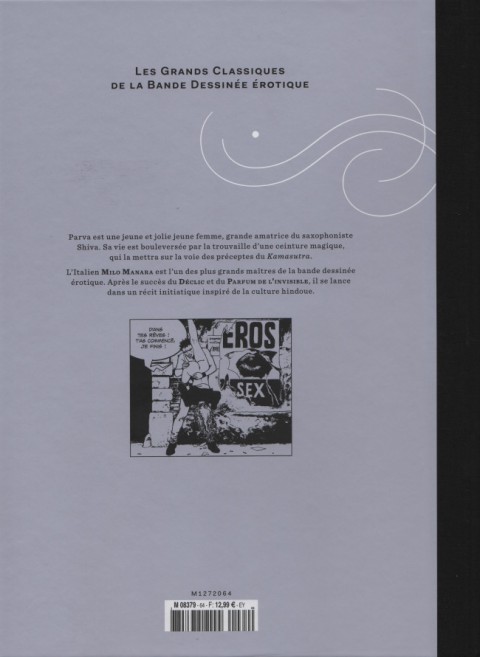Verso de l'album Les Grands Classiques de la Bande Dessinée Érotique - La Collection Tome 64 Le Kâma Sûtra