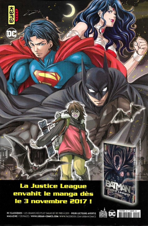 Verso de l'album Justice League - Récit Complet #2 Justice League : Ascension
