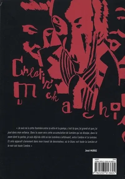 Verso de l'album Conversations avec Muñoz et Sampayo