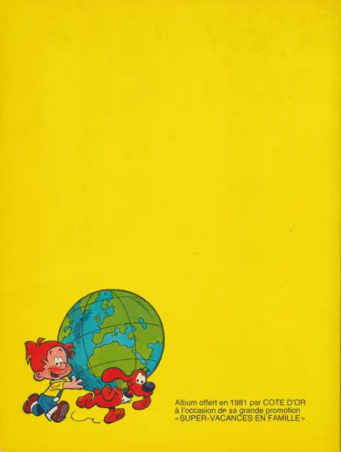 Verso de l'album Boule & Bill Globe trotters Tome 1