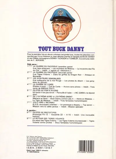 Verso de l'album Tout Buck Danny Tome 7 Vols vers l'inconnu
