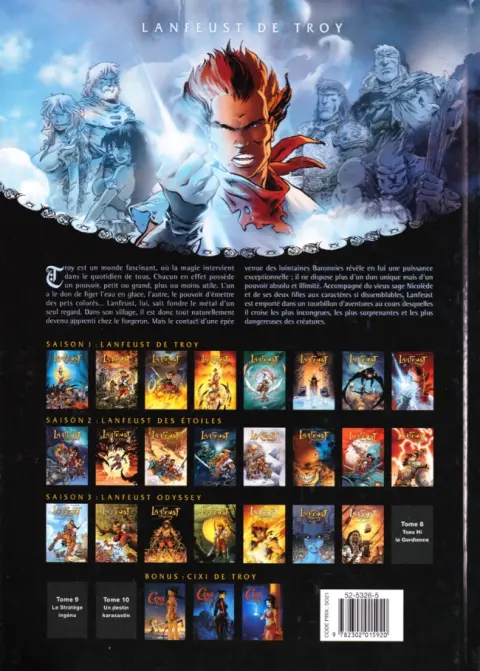 Verso de l'album Lanfeust de Troy Tome 3 Castel Or-Azur