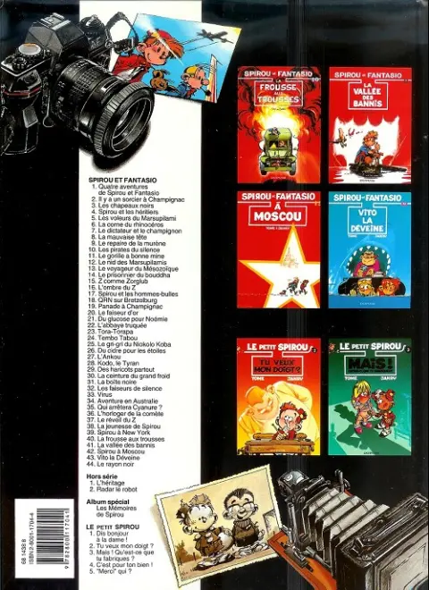 Verso de l'album Spirou et Fantasio Tome 41 La vallée des bannis