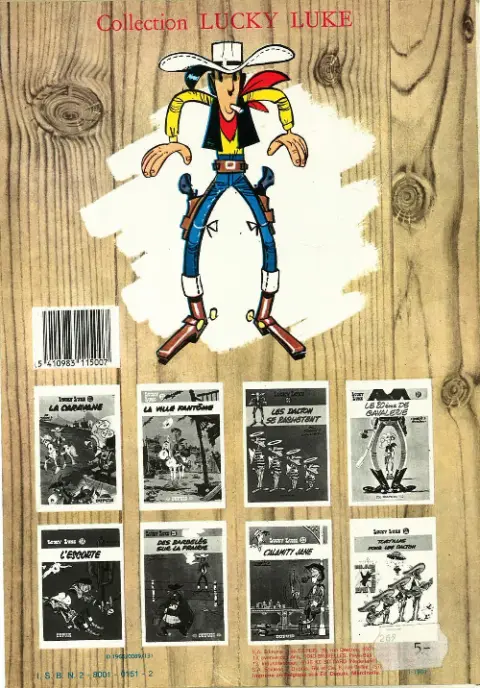 Verso de l'album Lucky Luke Tome 12 Les Cousins Dalton