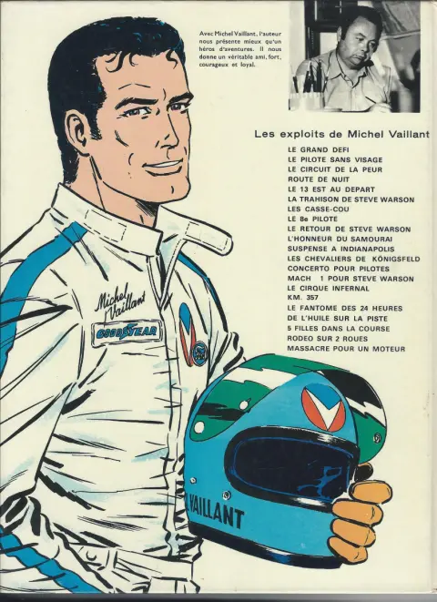 Verso de l'album Michel Vaillant Tome 12 Les Chevaliers de Königsfeld