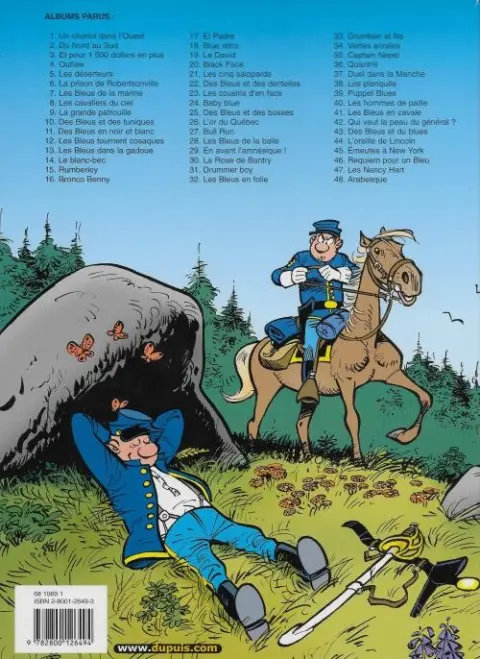 Verso de l'album Les Tuniques Bleues Tome 41 Les bleus en cavale