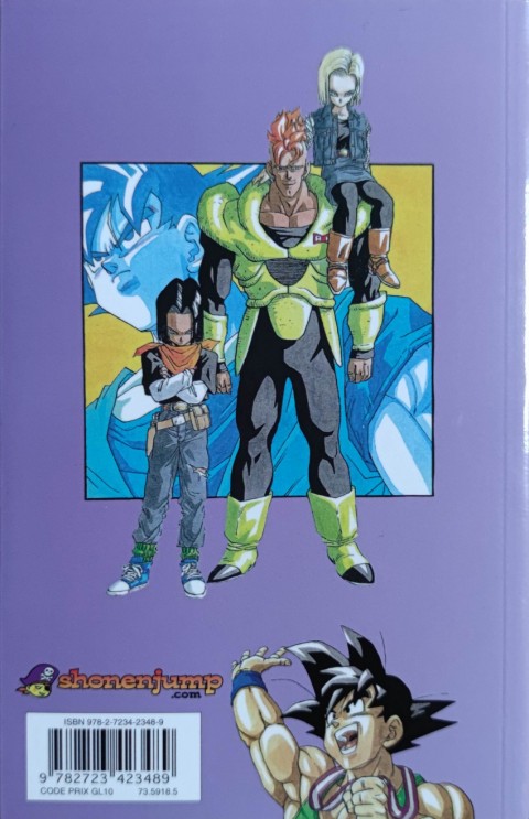 Verso de l'album Dragon Ball (sens français) Tome 30 Réunification