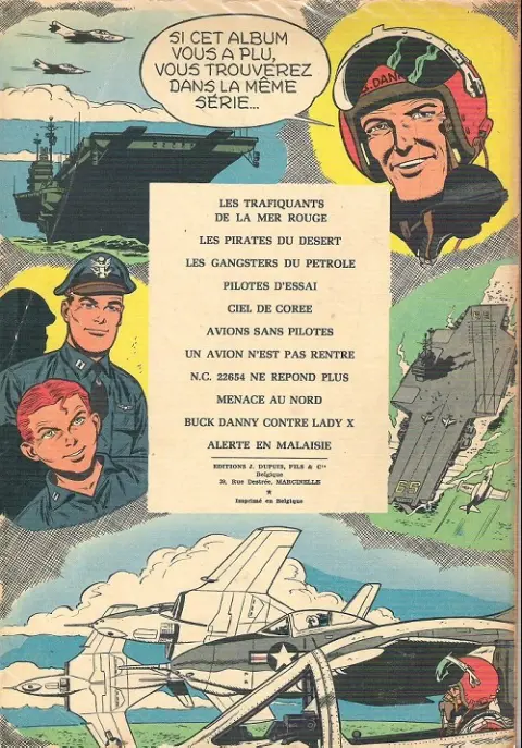 Verso de l'album Buck Danny Tome 19 Le tigre de malaisie