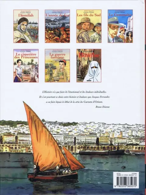 Verso de l'album Carnets d'Orient Tome 7 Rue de la Bombe