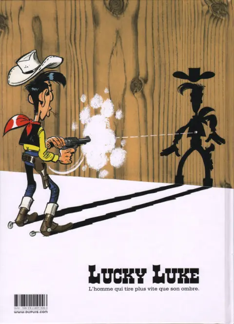 Verso de l'album Lucky Luke Tome 4 Sous le ciel de l'Ouest