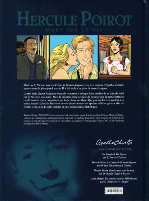 Verso de l'album Hercule Poirot Tome 3 Mort sur le Nil