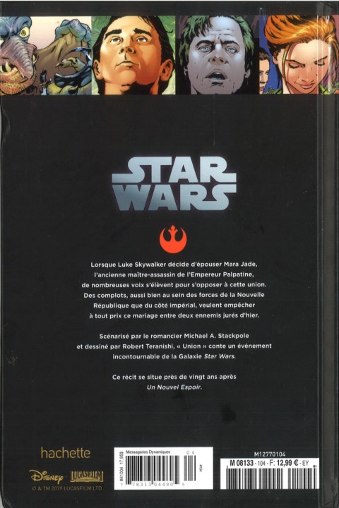 Verso de l'album Star Wars - Légendes - La Collection Tome 104 Nouvelle République - II. Union