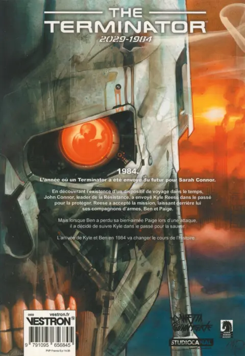 Verso de l'album The terminator 2029-1984 Tome 2