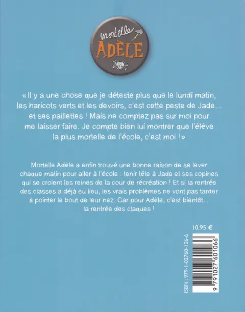 Verso de l'album Mortelle Adèle Tome 9 La rentrée des claques
