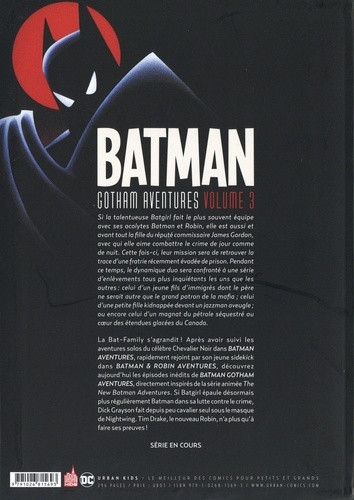 Verso de l'album Batman Gotham Aventures Volume 3