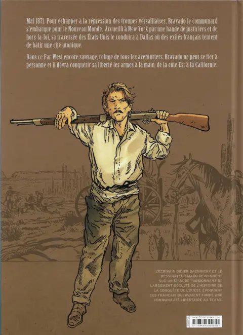 Verso de l'album Texas exil