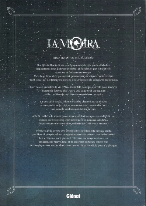Verso de l'album La Moïra Tome 1 La louve et l'enfant