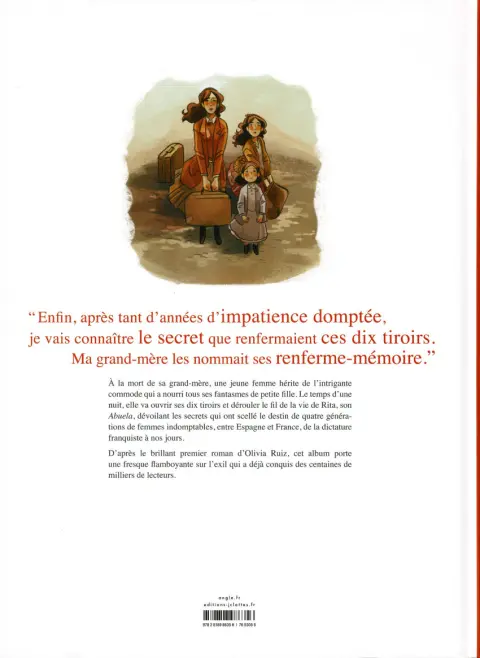 Verso de l'album La commode aux tiroirs de couleurs