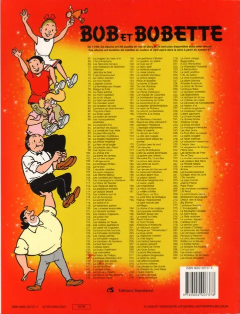 Verso de l'album Bob et Bobette Tome 152 Le baobab trembleur