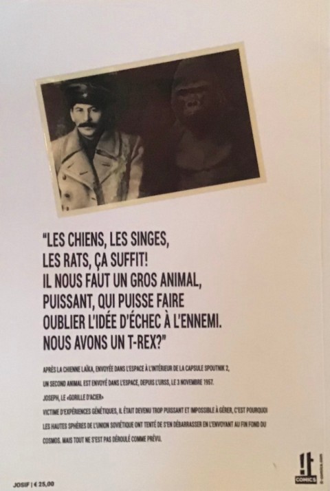 Verso de l'album Joseph 1957