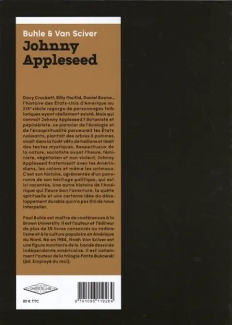 Verso de l'album Johnny Appleseed