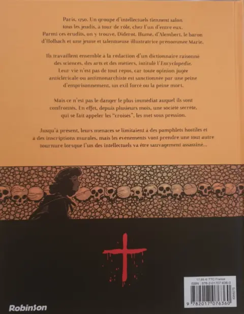 Verso de l'album Les encyclopédistes