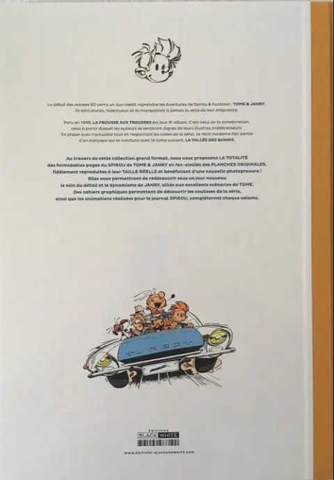 Verso de l'album Spirou et Fantasio Tome 40 La frousse aux trousses