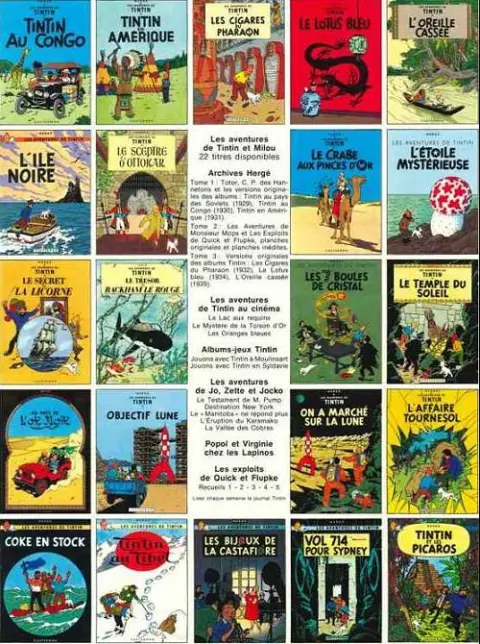 Verso de l'album Tintin Tome 17 On a marché sur la Lune