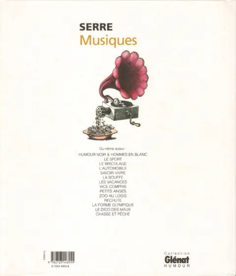 Verso de l'album Musiques