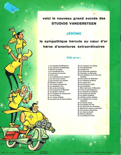 Verso de l'album Jérôme Tome 35 Le biplan fantôme