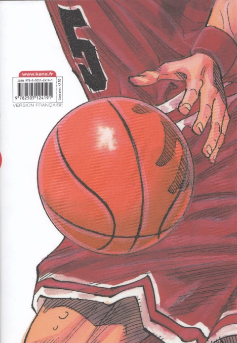 Verso de l'album Slam Dunk #4