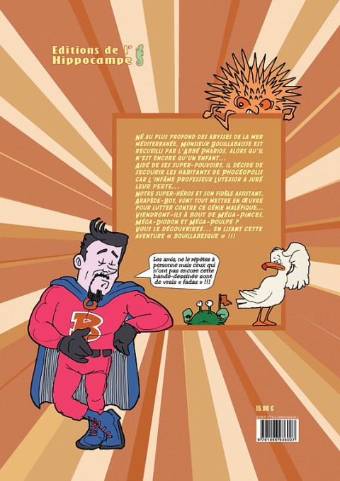 Verso de l'album L'extravagant Monsieur Bouillabaisse sauve Phocéopolis