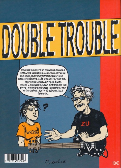 Verso de l'album Double trouble Une sélection d'histoires courtes par Tanxxx