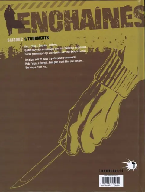 Verso de l'album Enchaînés Tome 5 Tourments