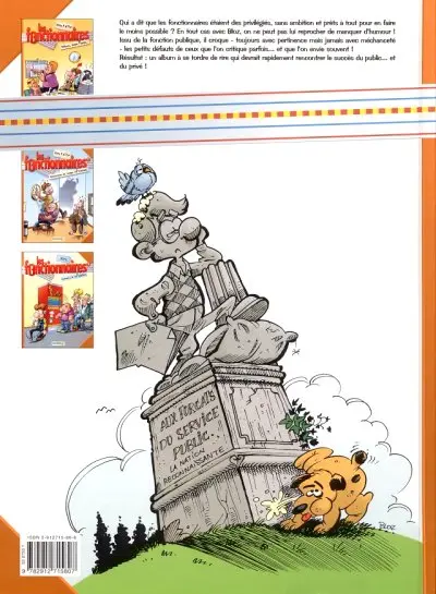 Verso de l'album Les Fonctionnaires Tome 3 Travail à la chaîne