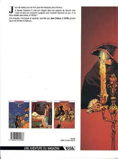 Verso de l'album Giacomo C. Tome 3 La dame au cœur de suie