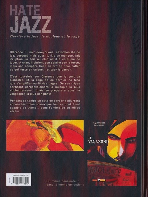 Verso de l'album Hate Jazz