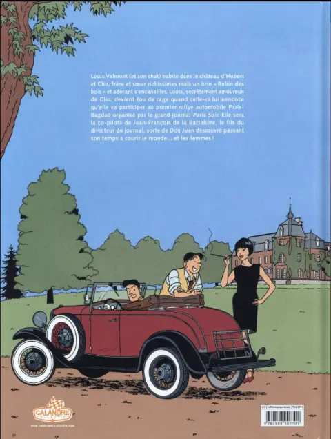 Verso de l'album Les aventures de Louis Valmont Tome 1 Le Piège des sables