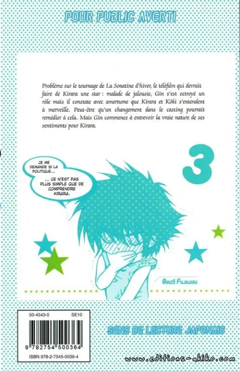 Verso de l'album Love celeb 3