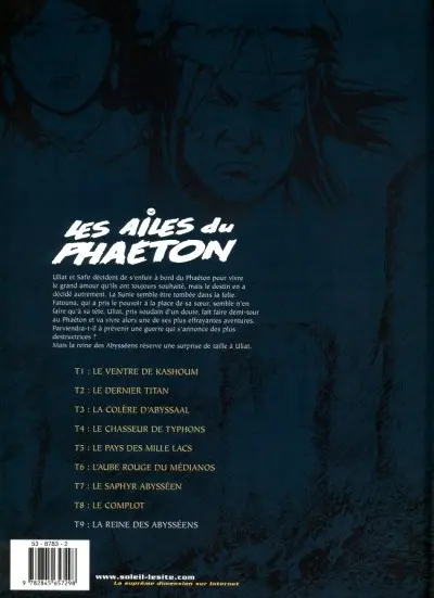 Verso de l'album Les Ailes du Phaéton Tome 9 La reine des abysséens