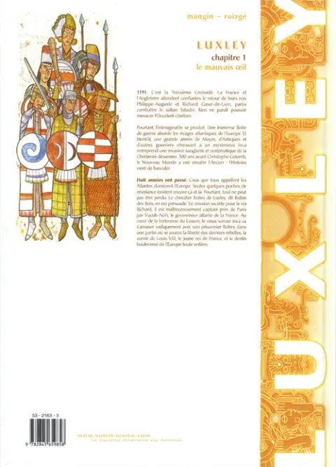 Verso de l'album Luxley Tome 1 Le mauvais œil