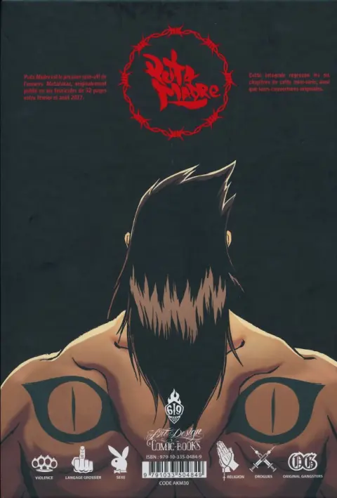 Verso de l'album Mutafukaz' Puta Madre Intégrale