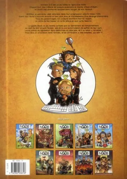 Verso de l'album NOOB Tome 9 Mauvaise réputation