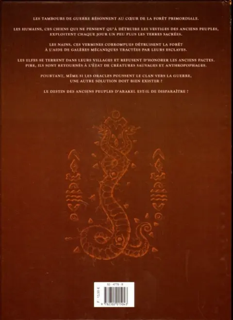 Verso de l'album Orks Tome 1 La voix des armes