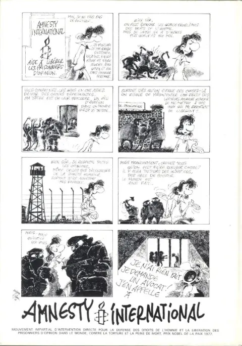Verso de l'album Pétition À la recherche d'Oesterheld et de tant d'autres !