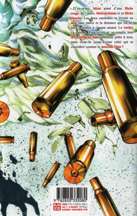 Verso de l'album Platinum End 8