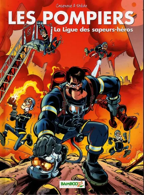 Couverture de l'album Les Pompiers Tome 8 La Ligue des sapeurs-héros